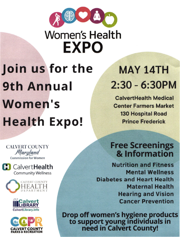 womens health expo at calvert health 5/14