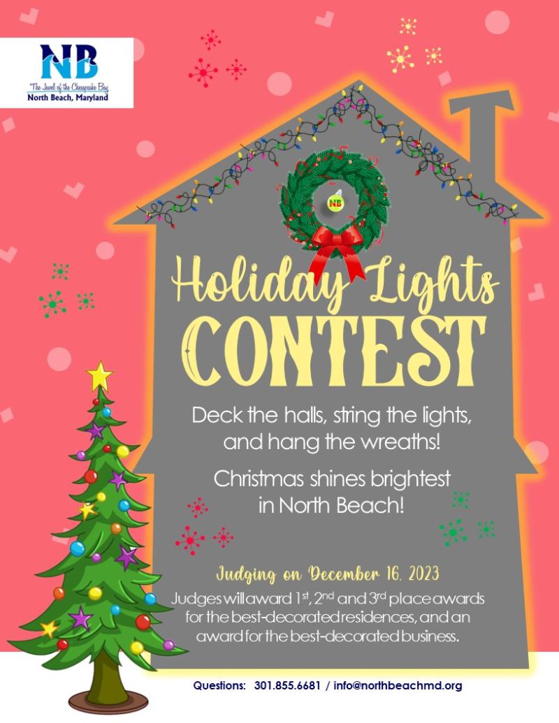 Holiday Lights Contest Flyer