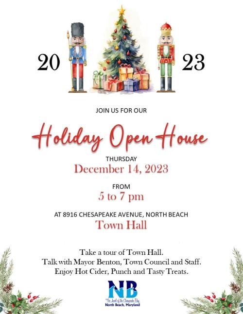 Holiday open house flyer