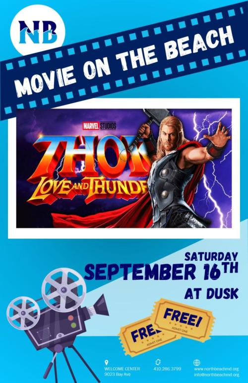 Movie poster fro Thor Love and Thunder
