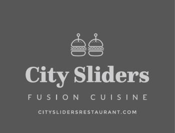 gray background with light gray text that says City Sliders.