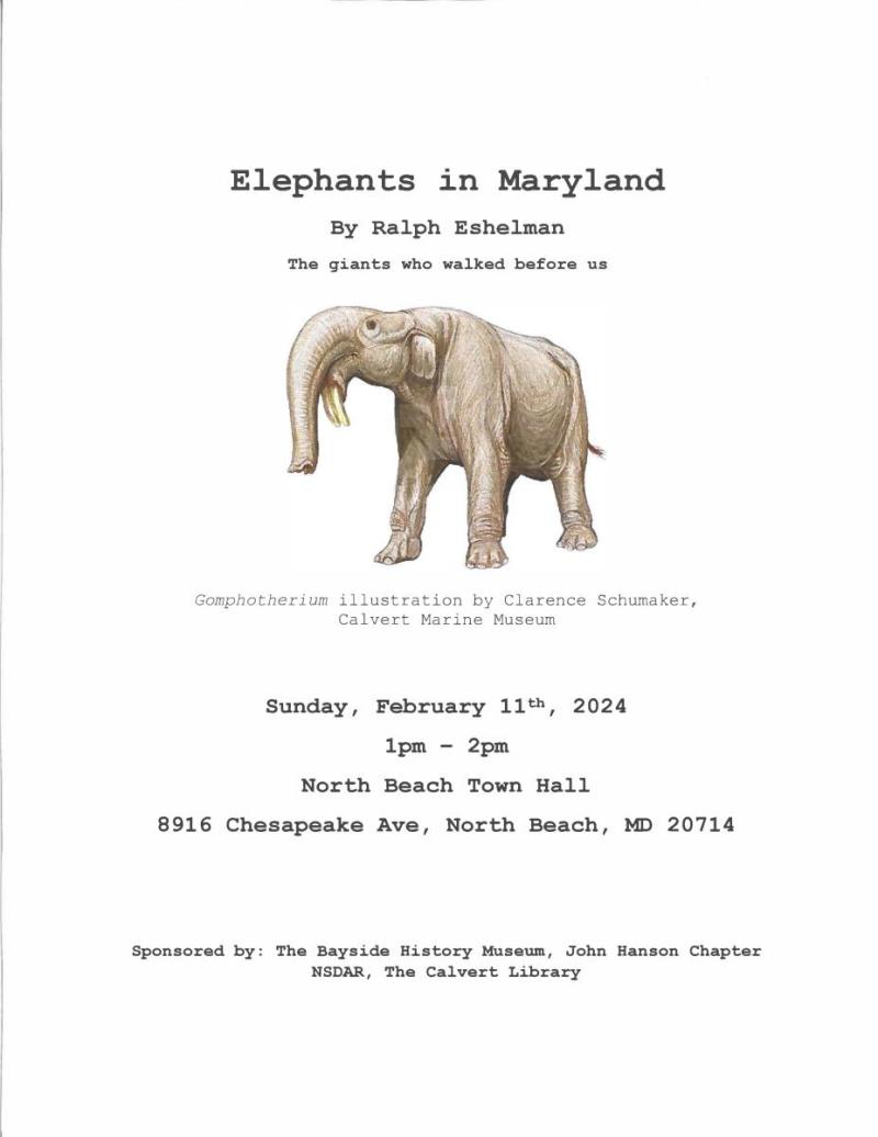 Elephants in Maryland flyer.