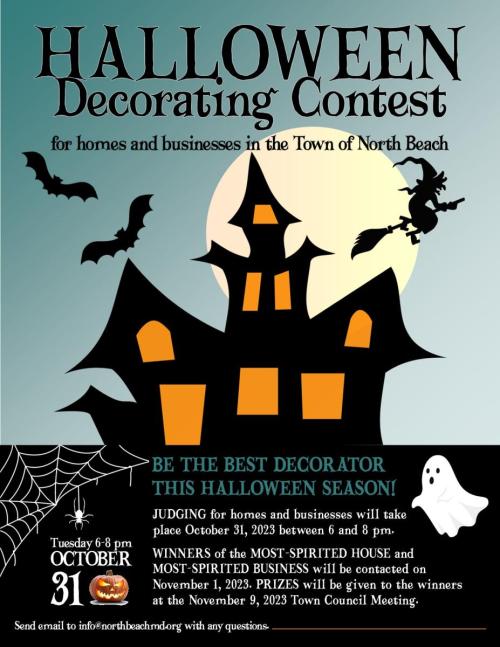 Halloween Decorating Contest flyer.