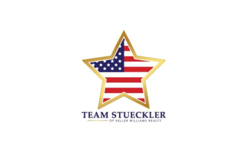 White background with a red white and blue star and words that say Team Steuckler.