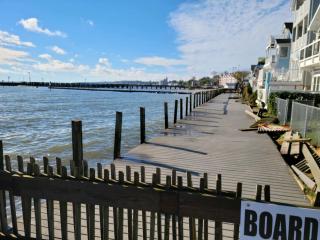 Damage to Boardwalk in Front of Homes on the Boardwalk