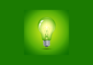 Green light bulb for veterans
