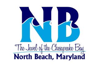Town of North Beach logo with dark blue at the top and light blue at the bottom of a capital N and capital B.
