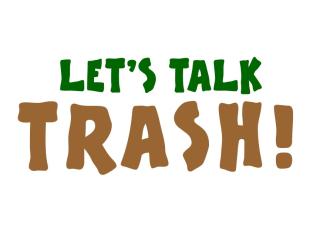 Let's talk trash logo